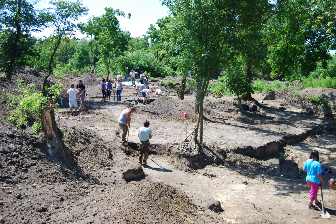 Researchers excavated the remains of the Benedictine monastery founded by Saint Stephen at Zalavár-Vársziget