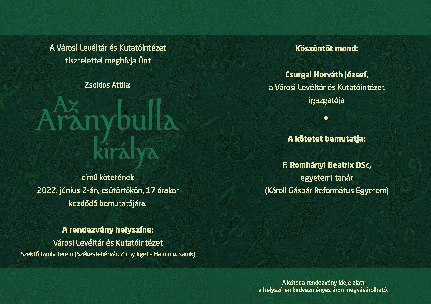 az aranybulla kiralya meghivo page 002