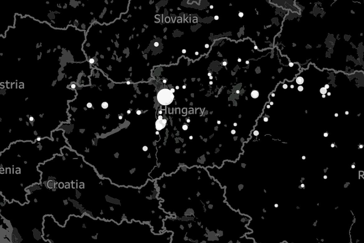 Petőfi versei és emlékezete térképen