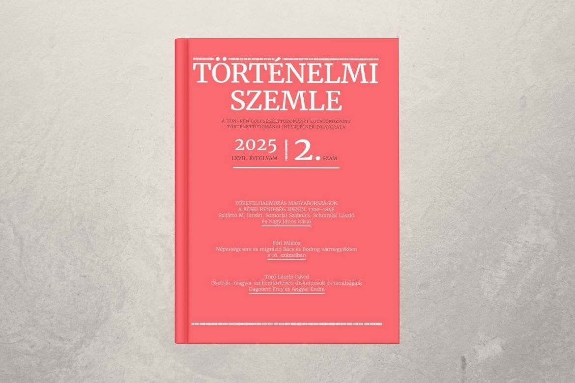 Megjelent a Történelmi Szemle 2025. évi 2. száma