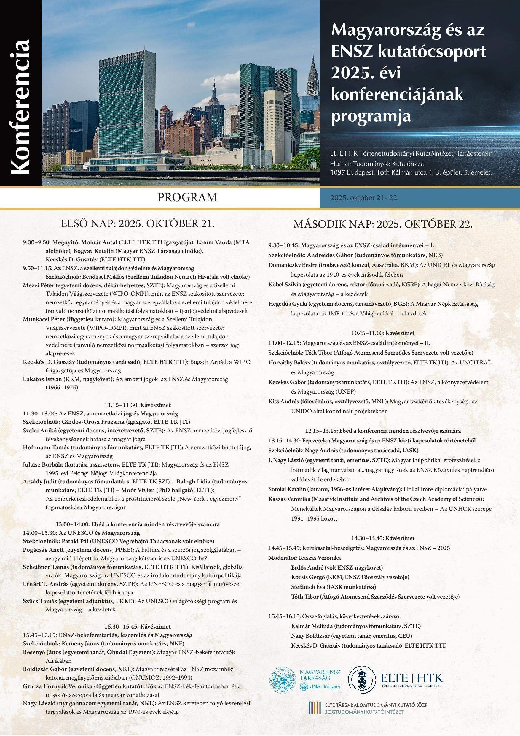 ENSZ konferencia plakat page new