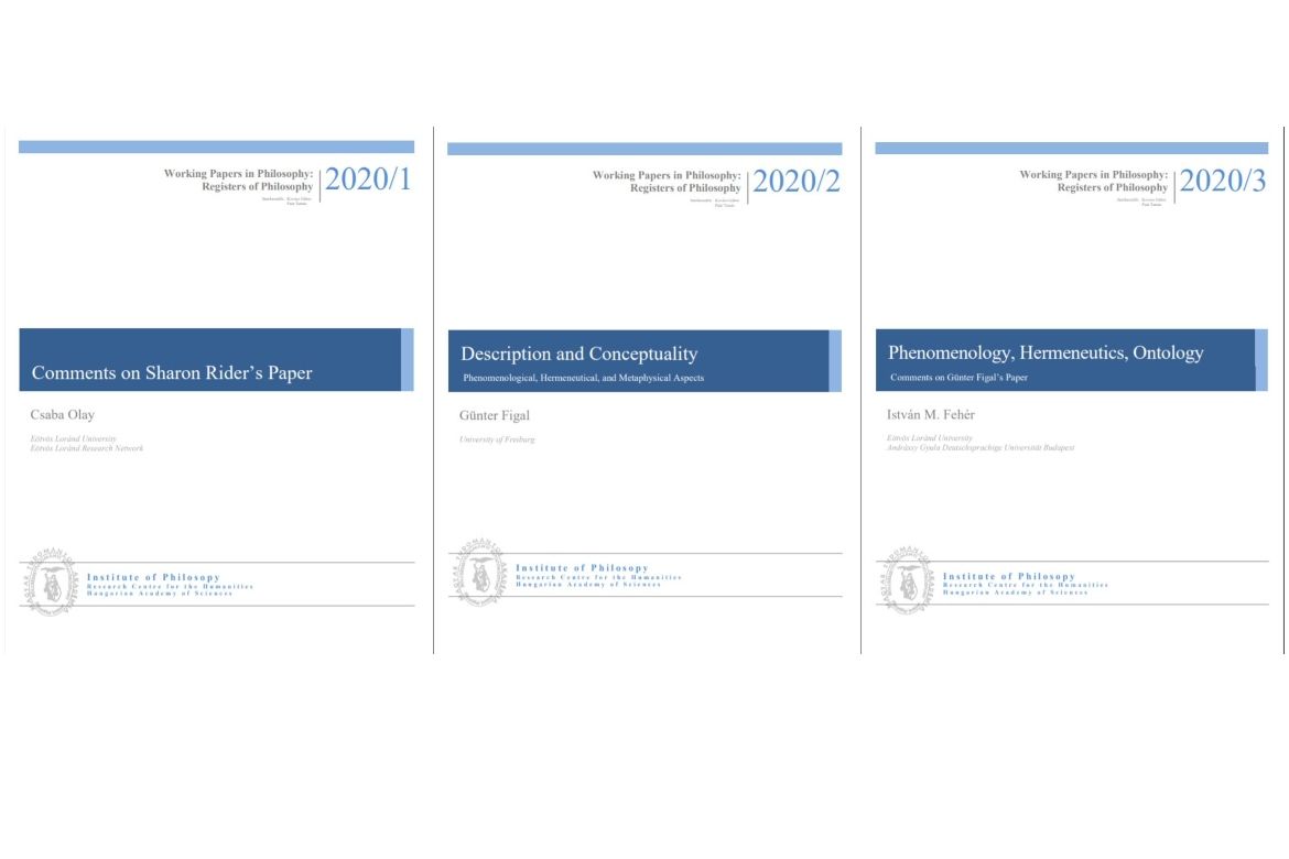 Registers of Philosophy, 2020