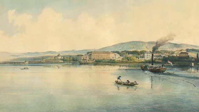 A Kisfaludy Balatonfüred előtt.
