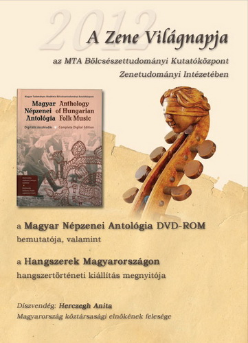 DVD-bemutató és kiállításmegnyitó a Zenetudományi Intézetben