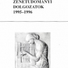 Zenetudományi Dolgozatok 1995–1996