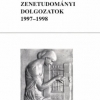 Zenetudományi Dolgozatok 1997–1998