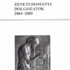 Zenetudományi Dolgozatok 2004–2005