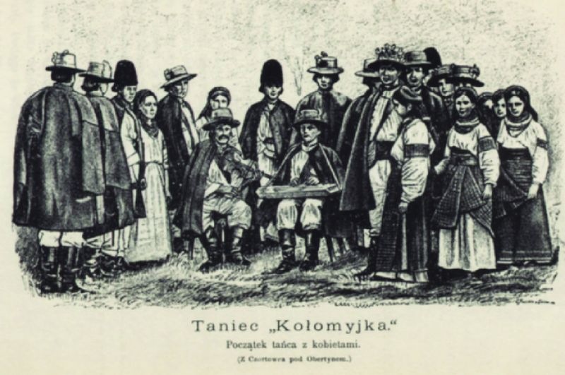 Ruszin lakodalom cimbalom–hegedű duóval (Galícia, 1888)