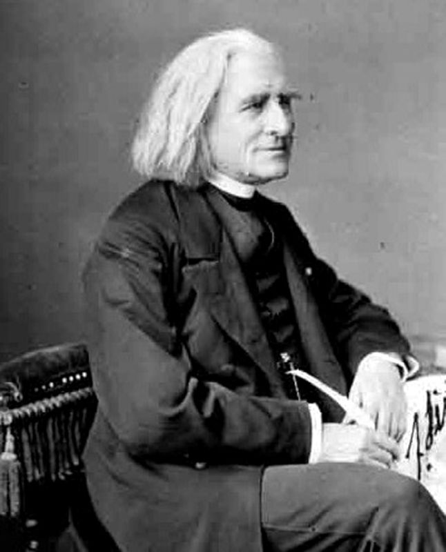 Liszt 1886 márciusában Schundának küldött fényképe (Schunda, 1906)