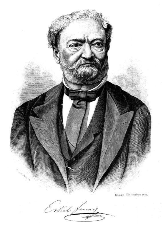 Erkel Ferenc portréja, Ellinger Ede fényképe nyomán, Vasárnapi Ujság, 40. évf. 25. sz. (1893)