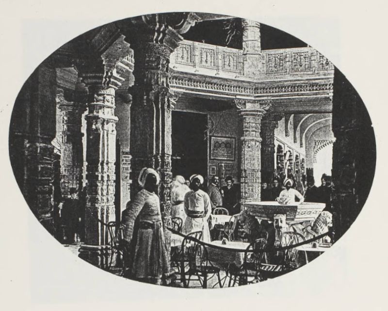Párizsi világkiállítás 1889, indiai pavilon. A központi csarnok (The Journal of Indian Art, 1890. 25–32. sz.)