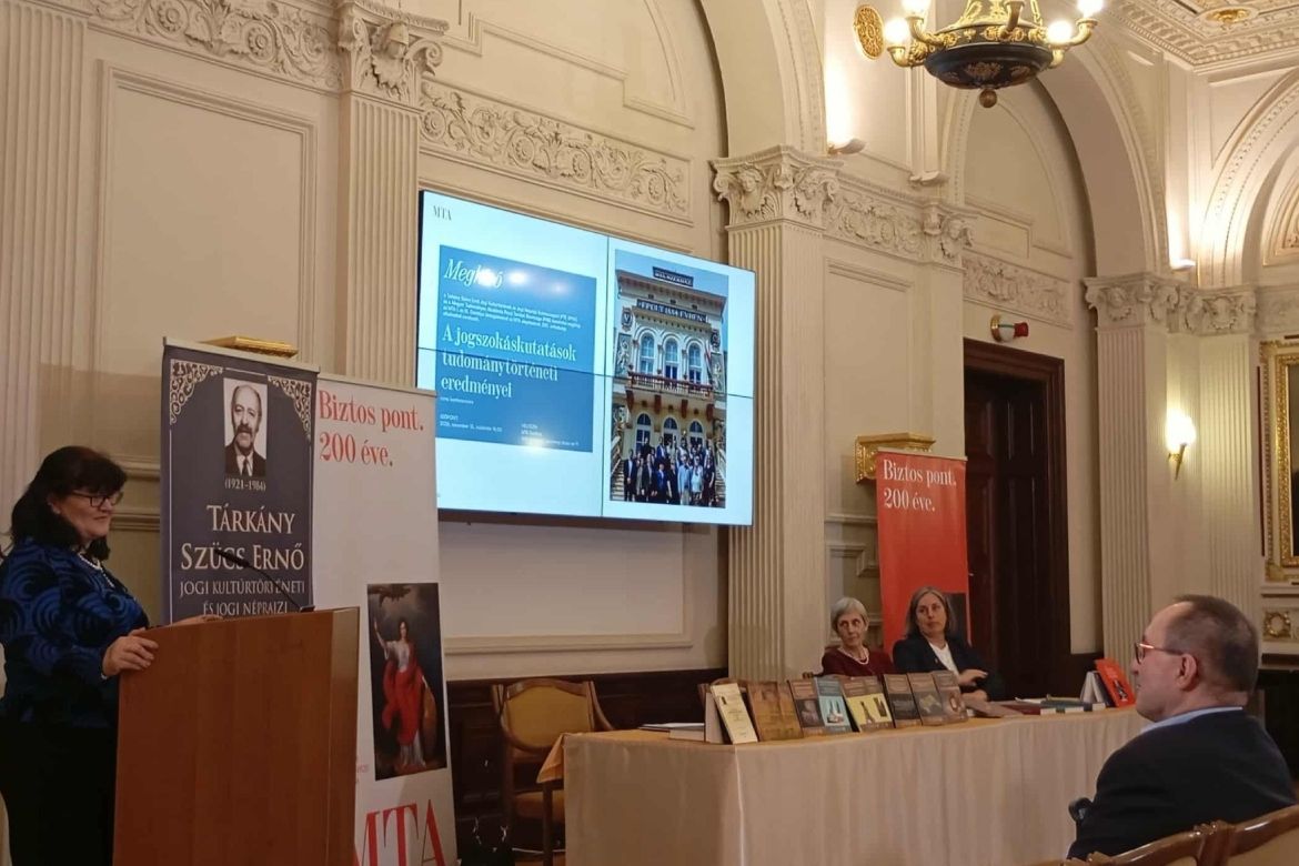 Nagy Janka Teodóra zárja a konferenciát. Fotó: Szabó Géza 