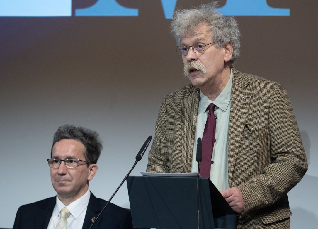 Pálffy Géza székfoglaló előadása a Magyar Tudományos Akadémián. Fotó: Szigeti Tamás/MTA