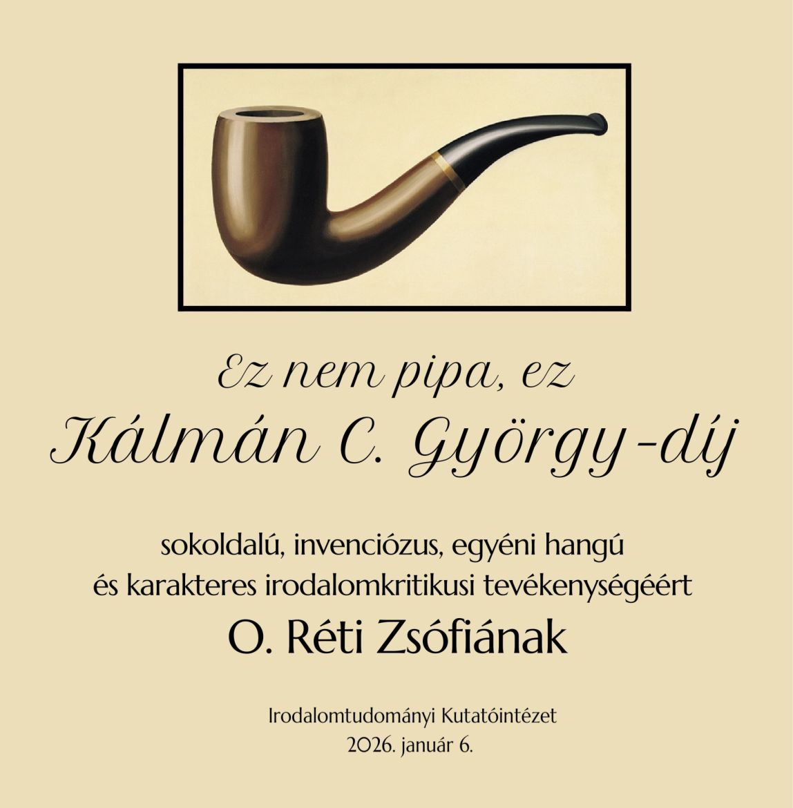 A 2025-ös Kálmán C. György irodalomkritikus-díj átadása