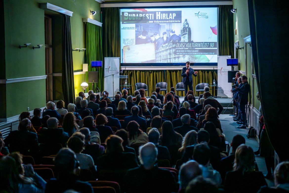Molnár Antal előadása a Budapesti Olasz Kultúrintézet 90 éves évfordulóján